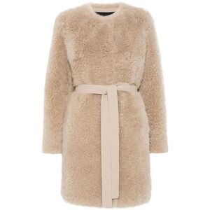 Yves Salomon Neutrals Coats - Oversized Coats Women